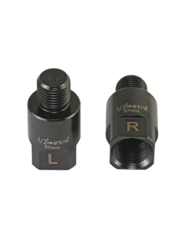 Pedals Extenders 27.5mm 1/2 to 9/16 Black.